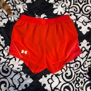 under armour track shorts